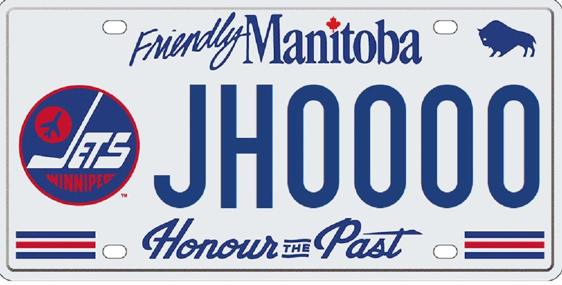 Winnipeg Jets licence plate